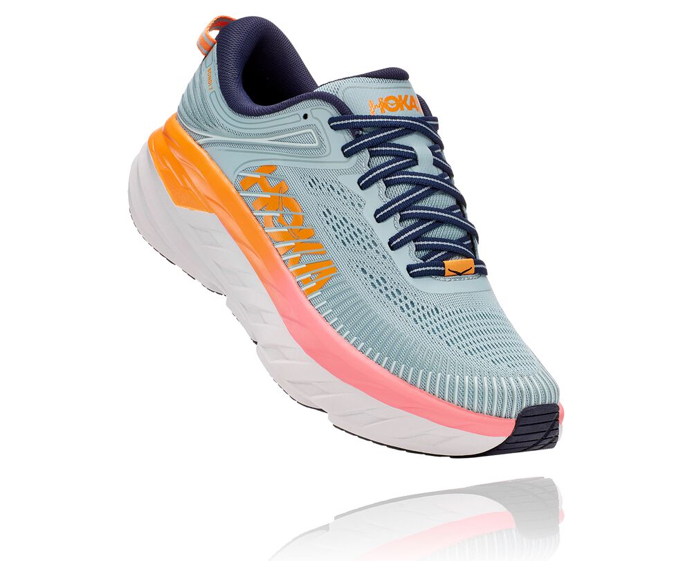 Hoka One One Billig - Hoka Bondi 7 Wide Dame Multicolor